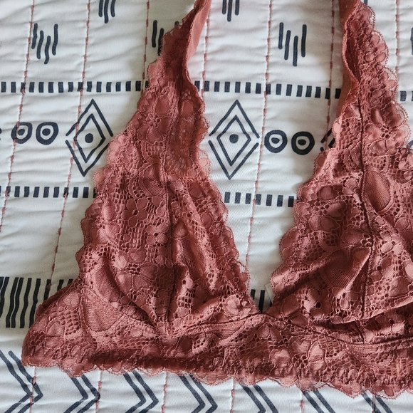Free People Intimately Rust Gallon Halter Bralette Medium - Picture 3 of 5